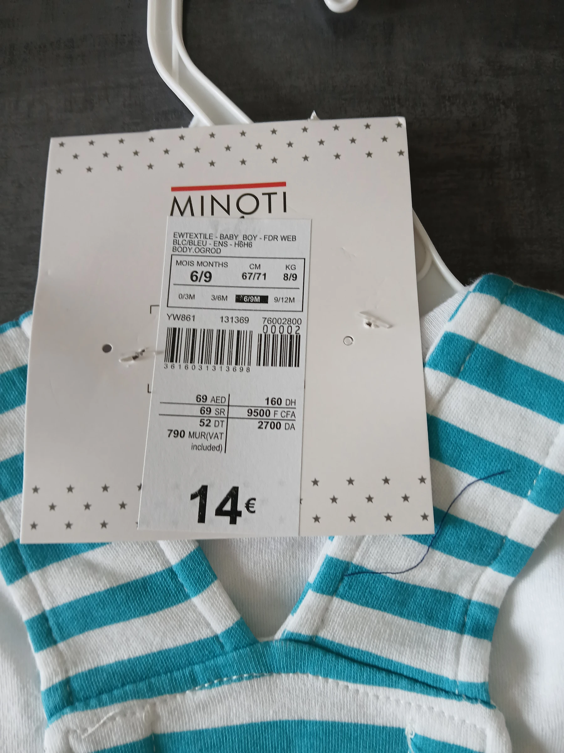 conjunto macacão curto para menino minoti baby 67/71 cm 6/9 meses – photo 5